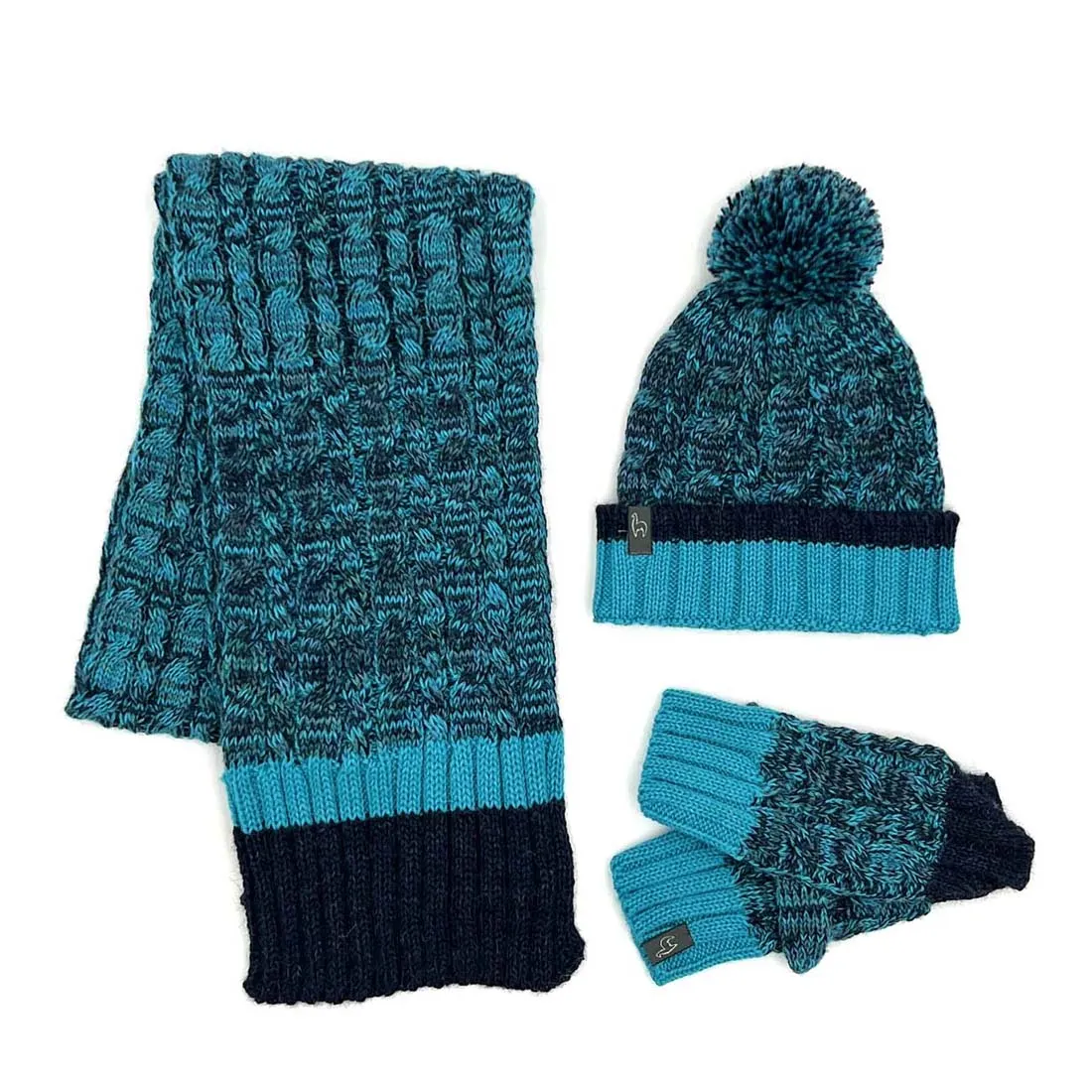 Blueberry Twist Kid's Alpaca Scarf