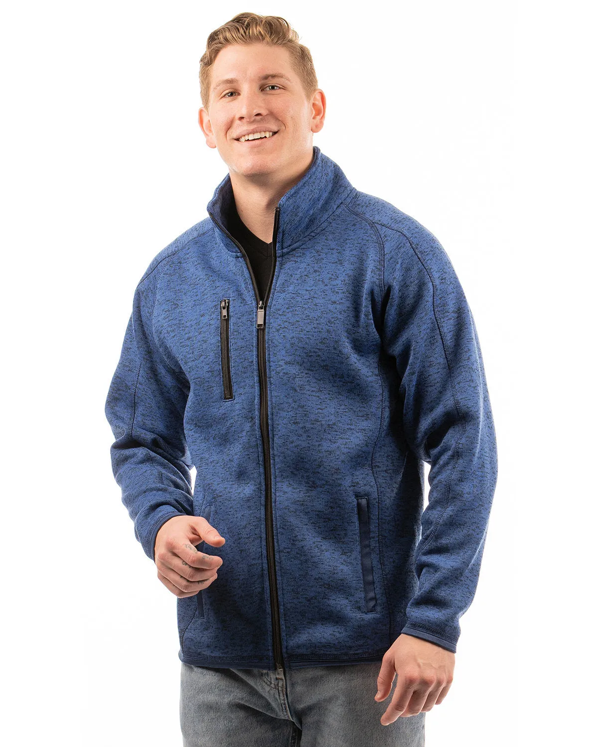 Burnside Men's Sweater Knit Jacket