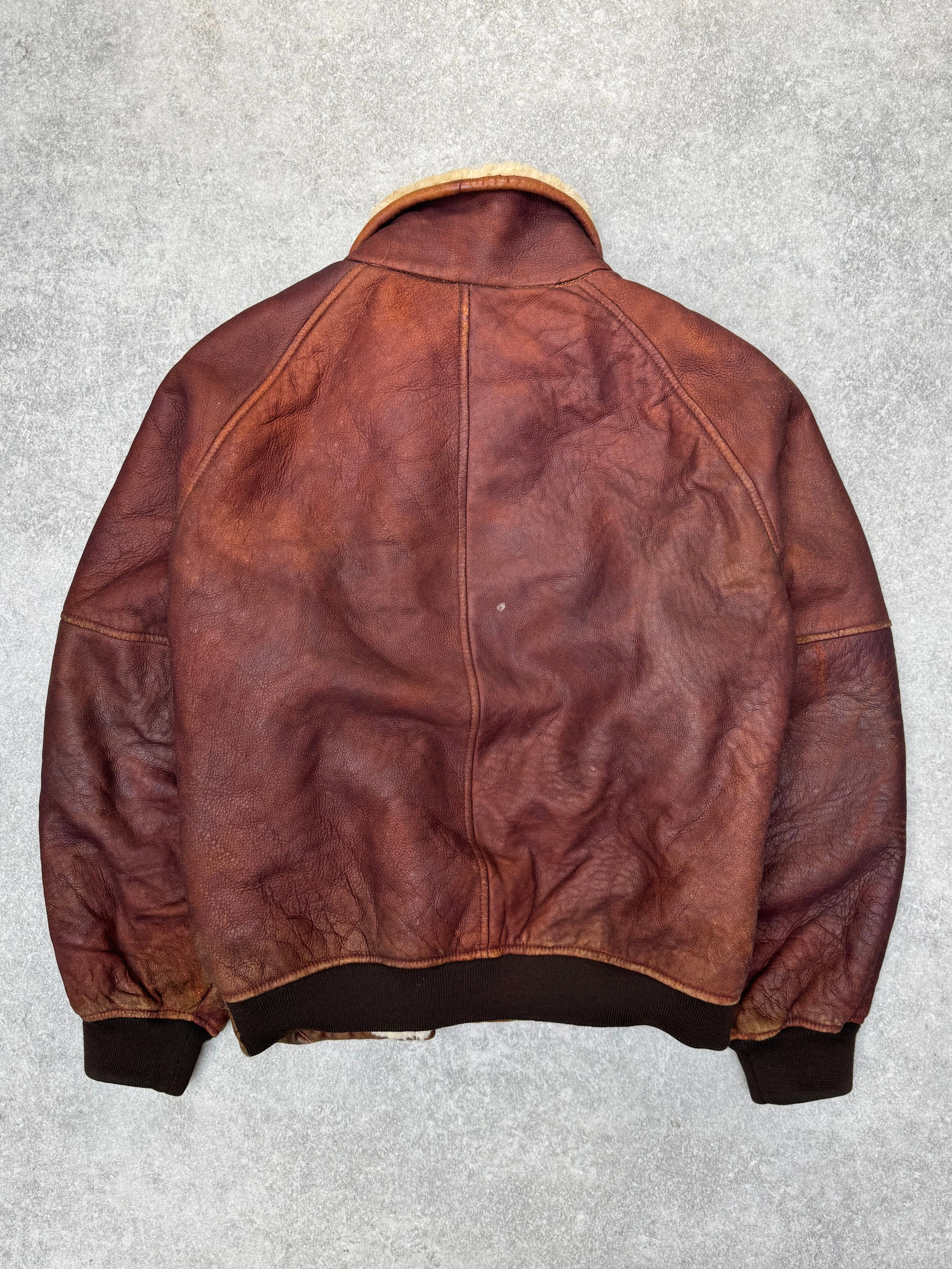 Chevignon Shearling Leather Jacket