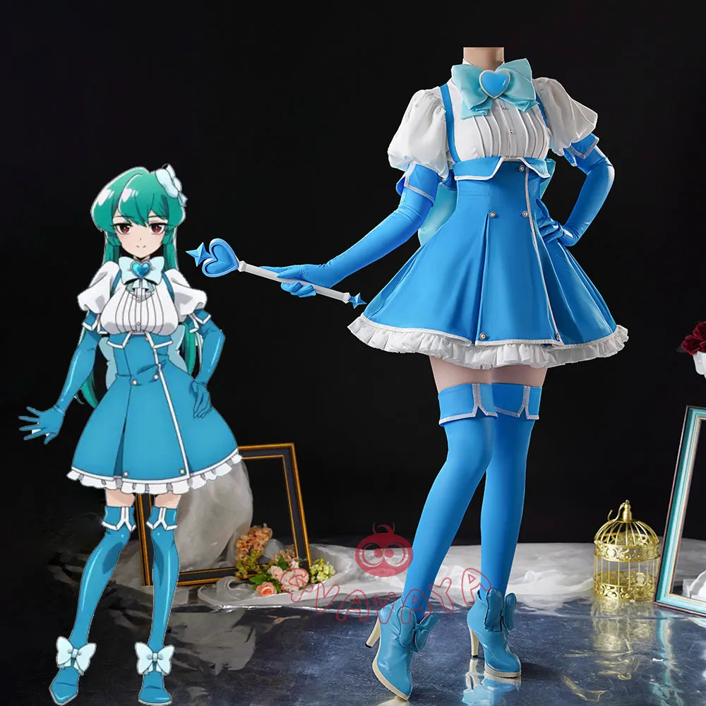Gvavaya Anime Cosplay Gushing Over Magical Girls Cosplay Hanabishi Haruka/Tenkawa Kaoruko/Minakami Sayo Tres Magia Cosplay Costume
