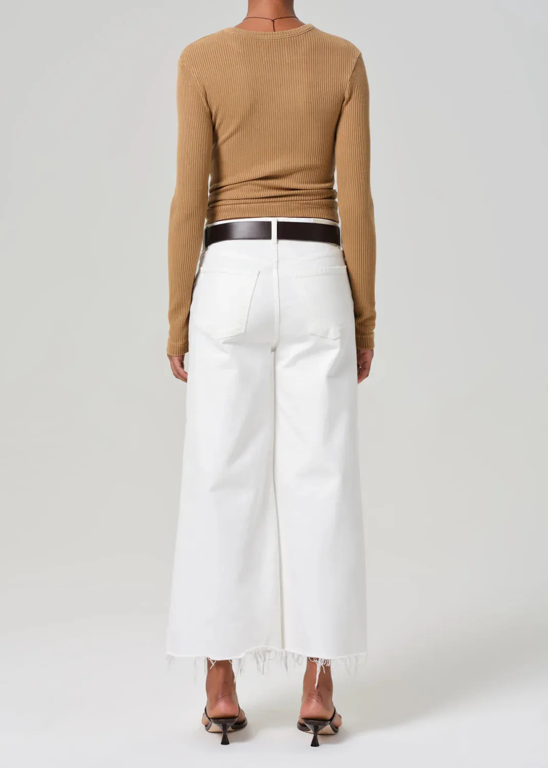 Lyra Crop Wide Leg in Soft White