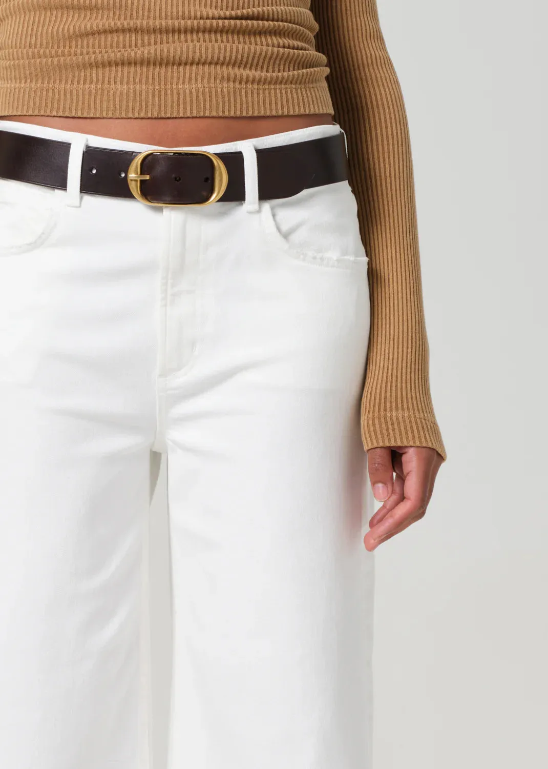 Lyra Crop Wide Leg in Soft White