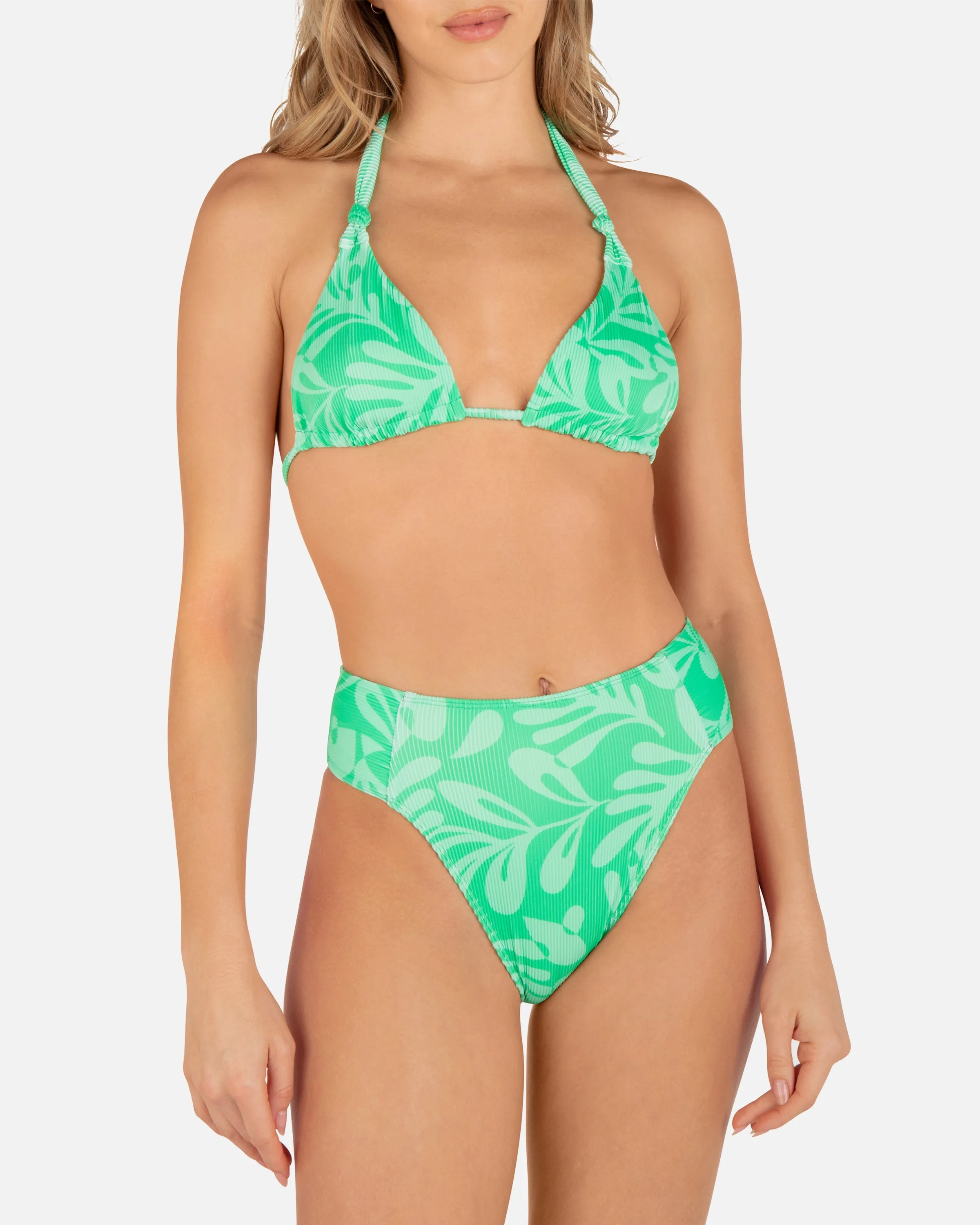 Marina Rib Soft Tie Tri Top