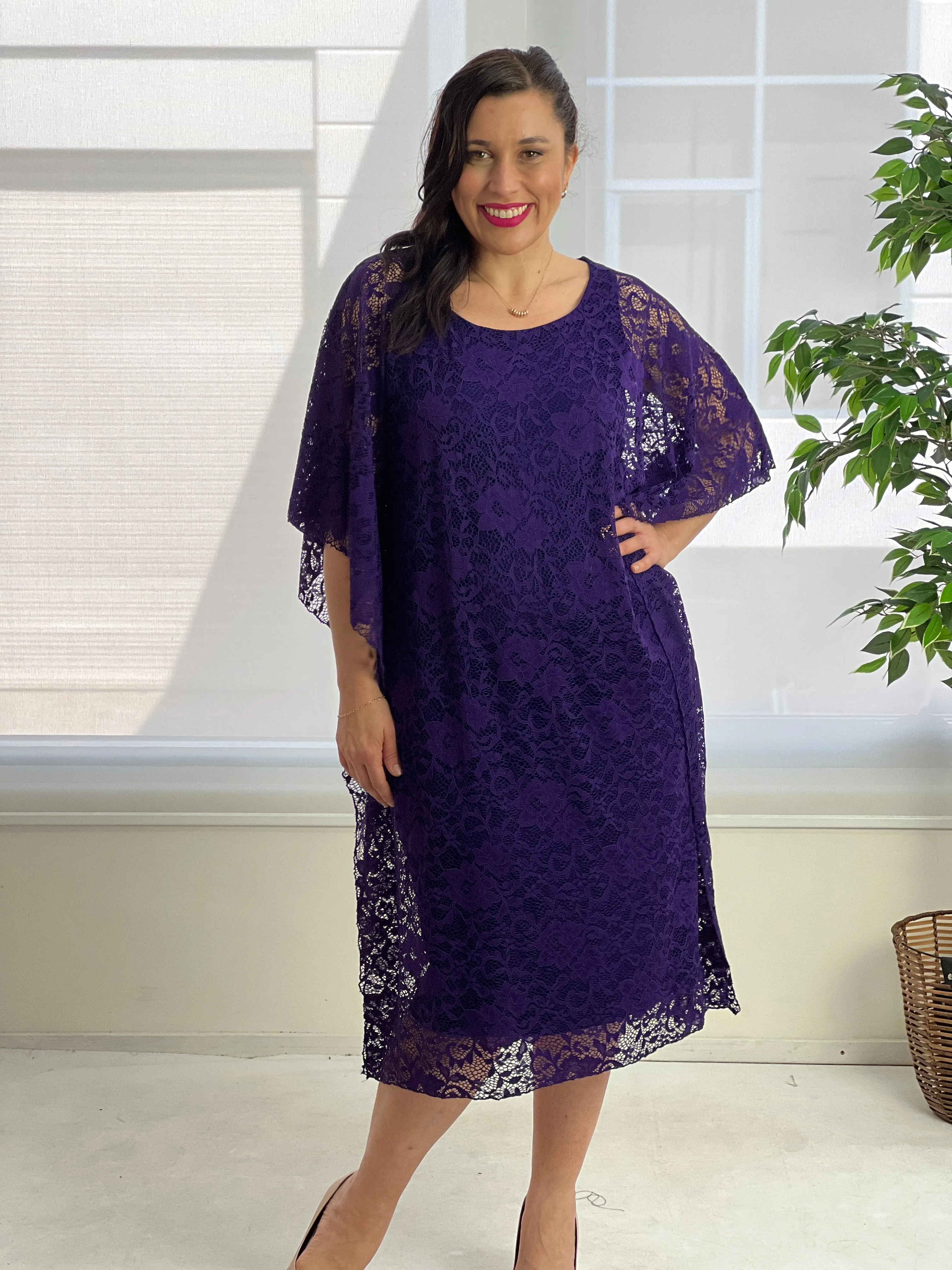 Molly Purple Evening Dress