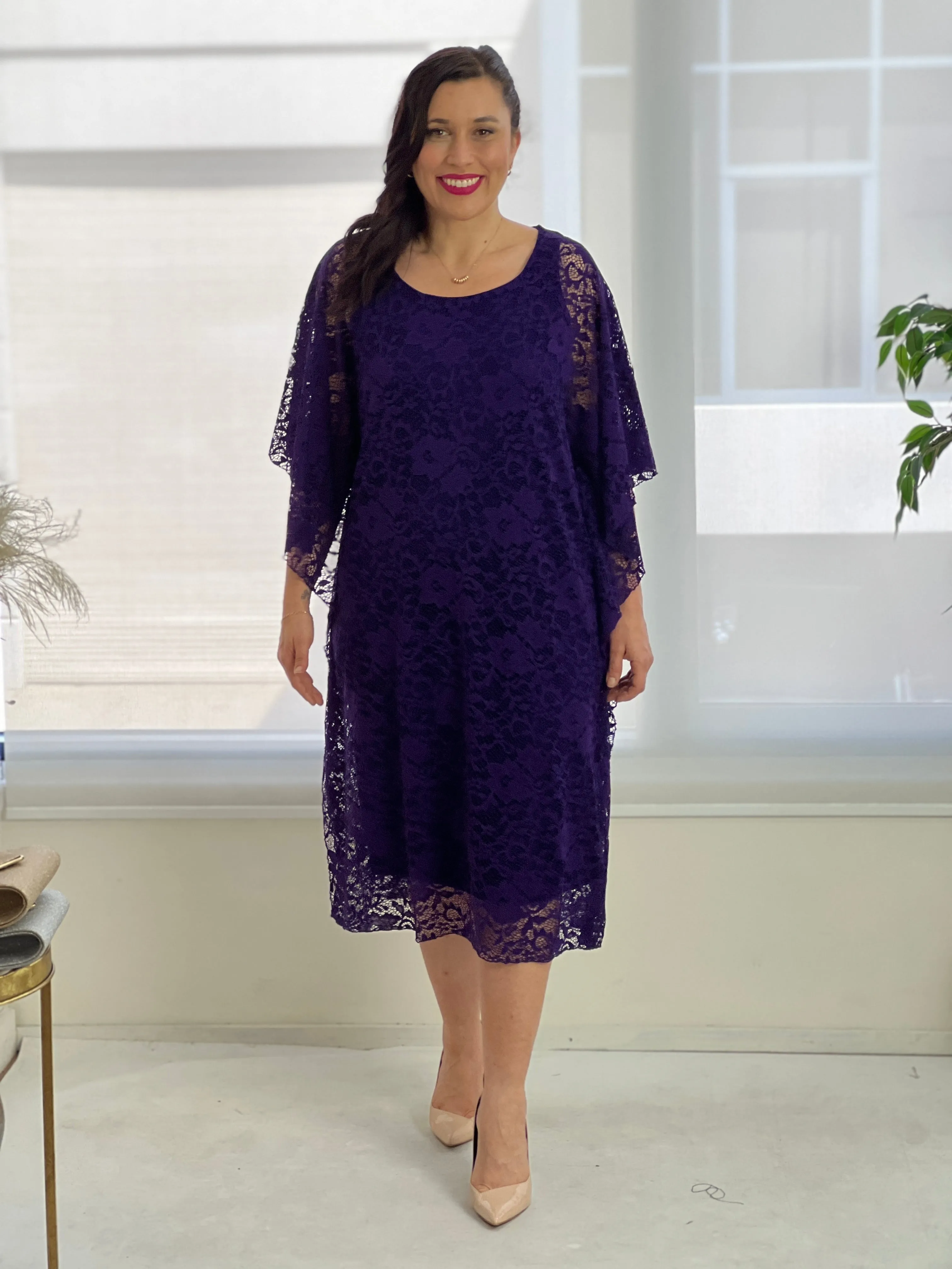 Molly Purple Evening Dress