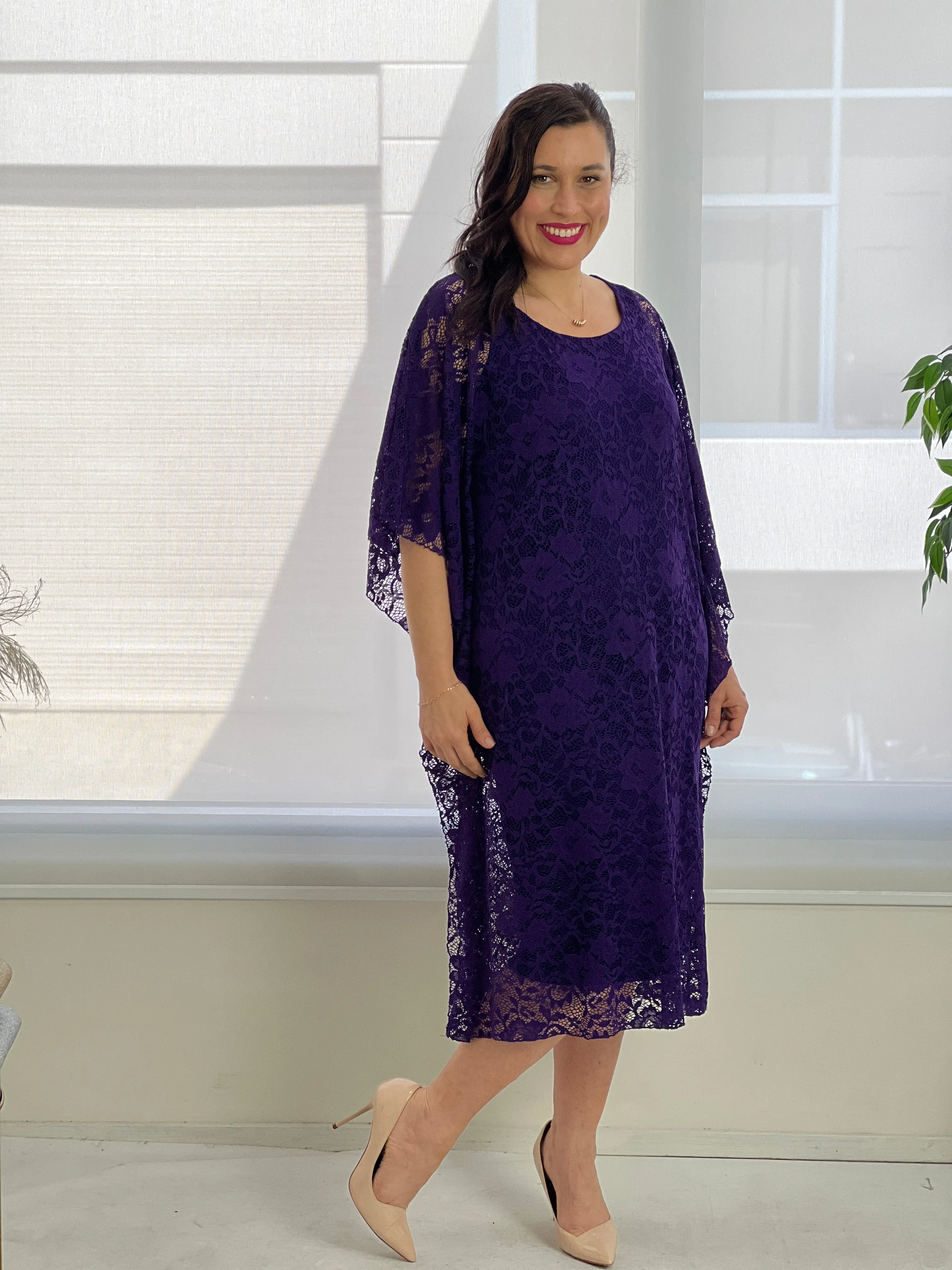 Molly Purple Evening Dress