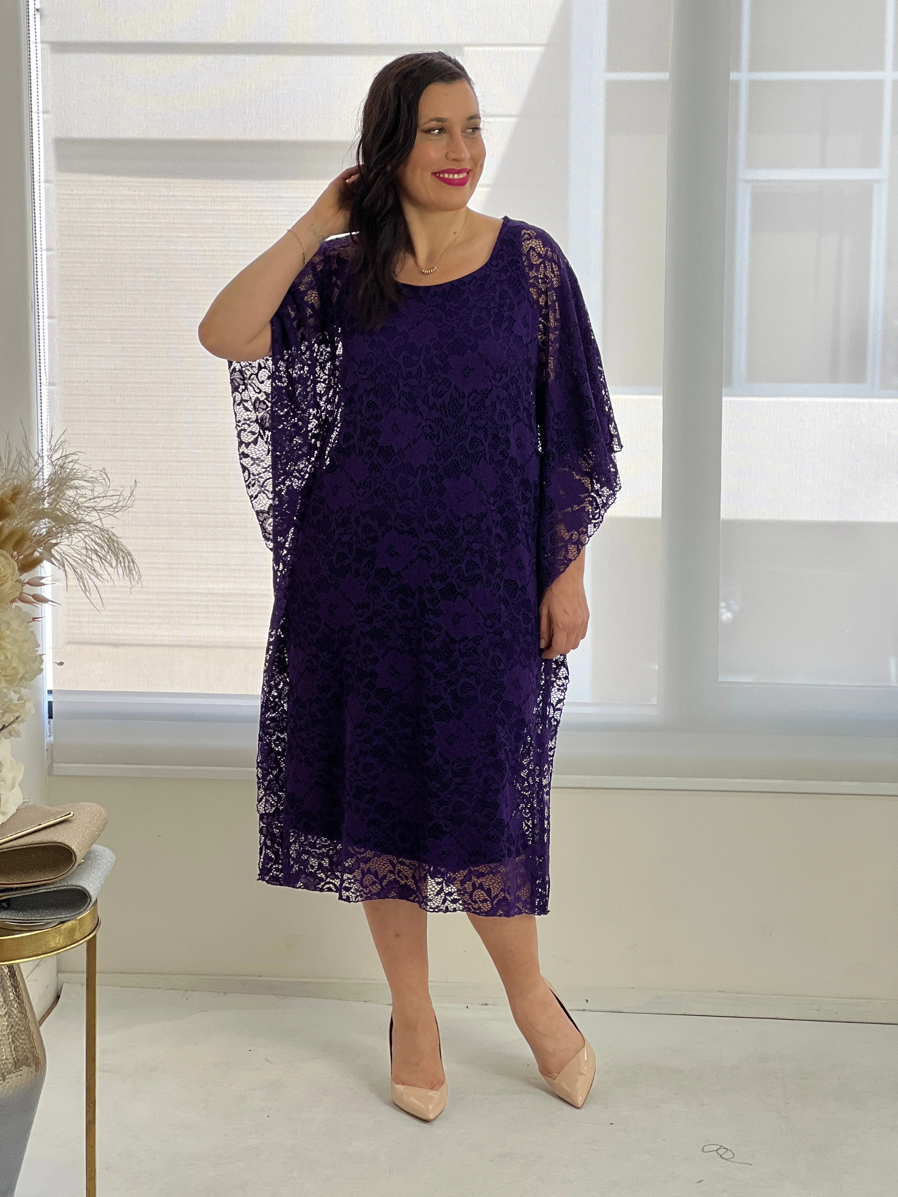 Molly Purple Evening Dress