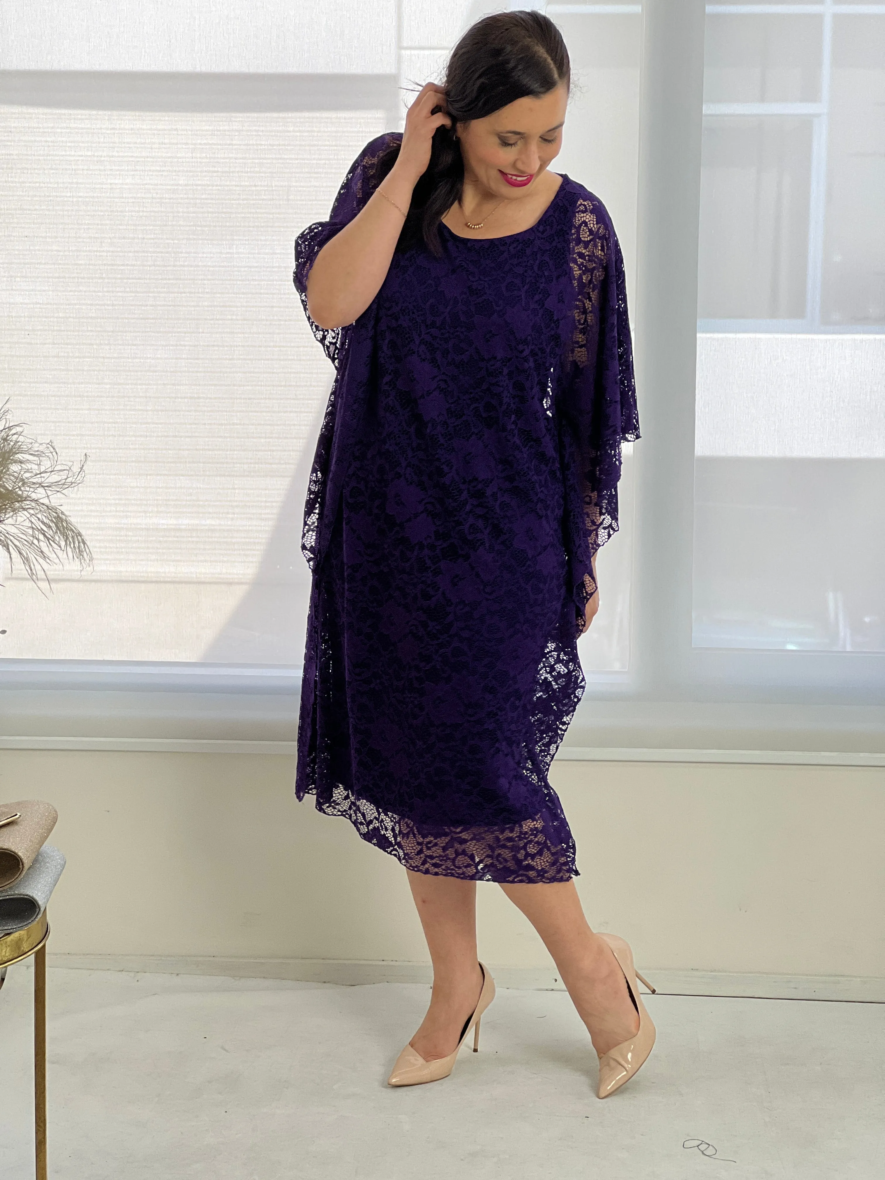 Molly Purple Evening Dress