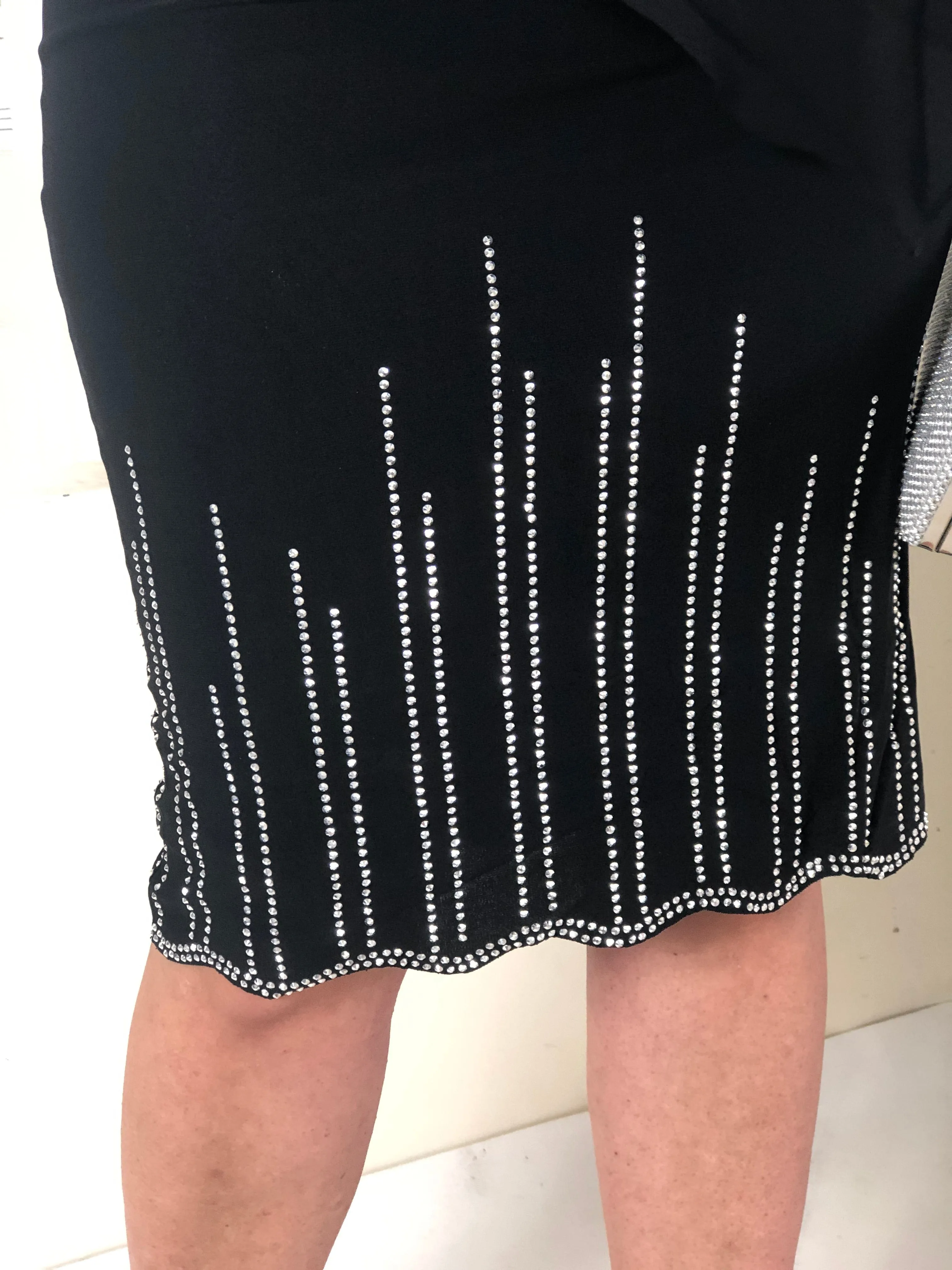 Nelly Black Diamond Evening Dress