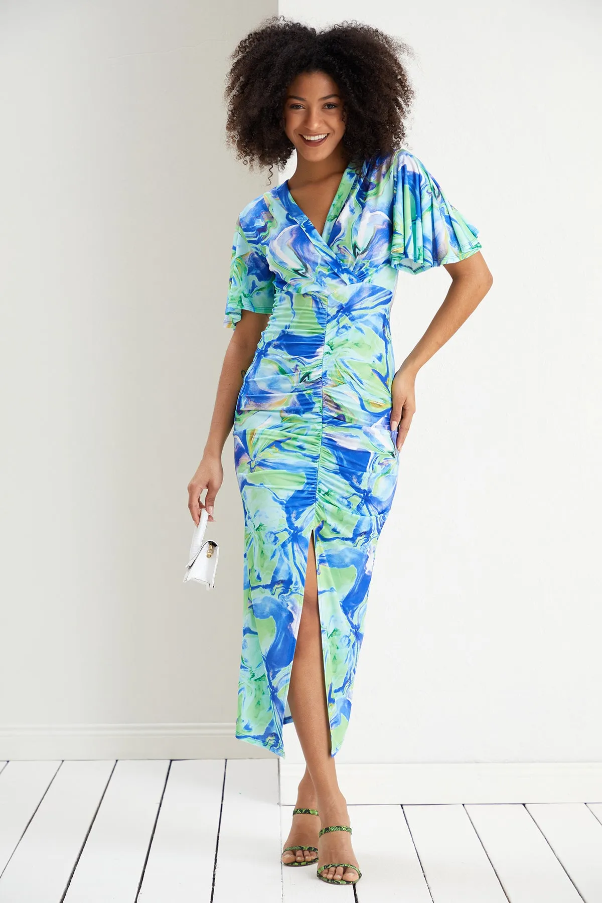 Tory Angel Sleeve Midi Dress
