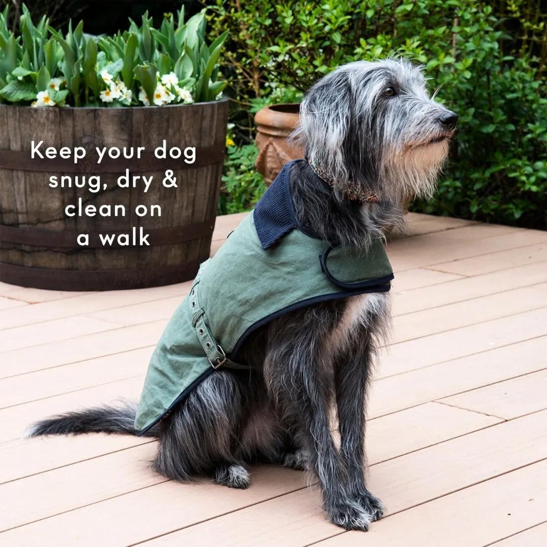 Waxed Cotton Dog Coat Medium Large